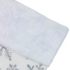 Northlight 19" White And Silver Snowflakes Christmas Stocking -Christmas Decorations Store GUEST 0175255c fe60 4a35 b78b 8bdb92919fdf