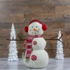 Northlight Plush Snowman With Button Snowflakes And Earmuffs Christmas Decoration - 21.5" - -Christmas Decorations Store GUEST 02f2752e 69e1 4f05 bc1c ad8c34a558b2
