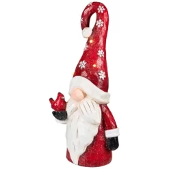 Northlight Gnome In Lighted Hat Holding Cardinal Christmas Decoration - 20" - LED Warm White Lights -Christmas Decorations Store GUEST 06473b6d bb94 489b a699 e404058c3c16