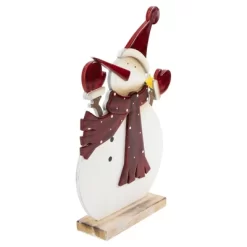 Northlight Glossy Snowman In Red Scarf And Mittens Christmas Decoration - 12" -Christmas Decorations Store GUEST 096f9977 7a62 4859 b927 b8f6b4c833e9