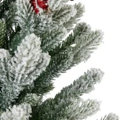 Northlight Real Touch™️ Potted Flocked Mini Fir Pine Artificial Christmas Tree - 25" - Unlit -Christmas Decorations Store GUEST 0a583882 f75d 4e8a b36b 61d6eb8544b3