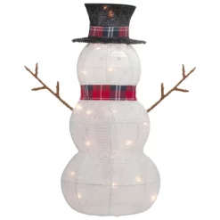 Northlight Lighted Tinsel Snowmen Family Christmas Yard Decorations - Clear Lights - Set Of 2 -Christmas Decorations Store GUEST 0cfef3c2 5d92 4fa0 af15 045e282e681e