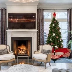 Northlight Lighted Musical Snowing Artificial Christmas Tree - 6' - White LED Lights -Christmas Decorations Store GUEST 0e9dee21 8ec3 4390 811e 83d12351c411