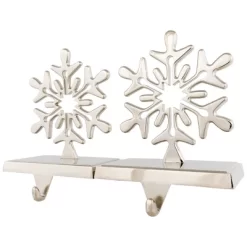 Northlight Set Of 2 Solid Silver Snowflake Cutout Christmas Metal Stocking Holders 6.5" -Christmas Decorations Store GUEST 0fc32998 a258 46dd 8775 ed9bf5481c46