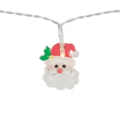 Northlight LED Micro Santa Claus Christmas Light Set - 8" Clear Wire - 10ct -Christmas Decorations Store GUEST 1126da1d 2947 4ed9 a17a ca8189fcc31a