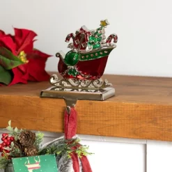 Northlight Present Filled Sleigh Christmas Stocking Holder - 5.5"