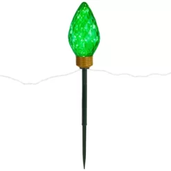 Northlight LED Lighted C9 Style Christmas Pathway Lawn Stakes - 8 Ft - Multi - 5-Count -Christmas Decorations Store GUEST 126bc021 63c2 4a43 8480 a431d7da7de1