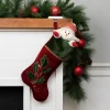 Northlight 21" Red And Green Holly Embroidered Velvet Christmas Stocking -Christmas Decorations Store GUEST 1301d5f7 6e80 4ddf 84e8 bb5185e0bfc1