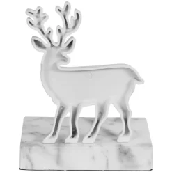 Northlight Marbled Standing Deer Christmas Stocking Holder - 7.5" - White And Black -Christmas Decorations Store GUEST 1328ee4e 6cbd 4c49 bd2a 4073f1b0e909