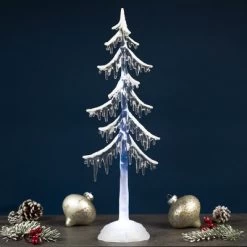 Northlight LED Lighted Acrylic Icicle Tree Christmas Decoration - 18"