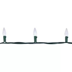 Northlight 70ct Pure White Faceted LED C6 Christmas Light Set - 23ft Green Wire -Christmas Decorations Store GUEST 14bf52fe 82fd 4aba 8675 8d86eab2c23d