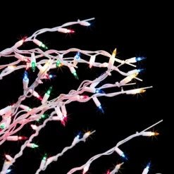 Northlight 6' Prelit Artificial Christmas Tree White Lighted Cascade Twig Outdoor Decoration - Multi-Color Lights -Christmas Decorations Store GUEST 16041d71 6717 4ffd 939e 0394f594ccec