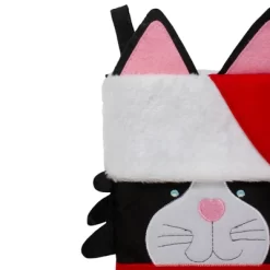Northlight 19.5" Black And Red Embroidered Kitty Cat Christmas Stocking -Christmas Decorations Store GUEST 16c47d81 193a 490a 98c6 f7a1f93d9f9f
