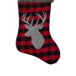 Northlight 20.5" Red And Black Buffalo Plaid Reindeer Christmas Stocking -Christmas Decorations Store GUEST 179b7cc7 2f63 45e7 8c00 83309a1c6c89
