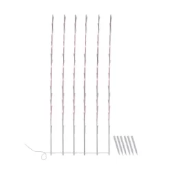 Northlight 108 Pink Pre-Lit LED Branch Patio Outdoor Garden Novelty Christmas Light Stakes - 8.5 Ft White Wire