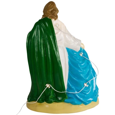 Northlight Lighted Nativity Scene Blow Mold Outdoor Christmas Decoration - 34" 7 Northlight Lighted Nativity Scene Blow Mold Outdoor Christmas Decoration - 34" - Image 5