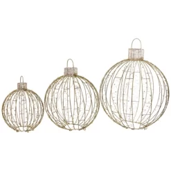 Northlight LED Lighted Hanging Ornaments Outdoor Christmas Decoration - Set Of 3 -Christmas Decorations Store GUEST 17e044c9 9f56 403e b117 c156ae871295