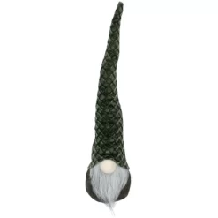 Northlight Pointy Hat Gnome Christmas Decoration - 18" - Dark Green
