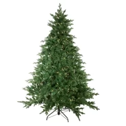 Northlight Real Touch™️Pre-Lit Full Minnesota Balsam Fir Artificial Christmas Tree - 6.5' - Warm White LED