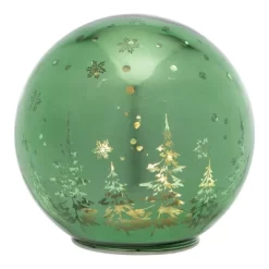 Northlight LED Lighted Pine Trees And Snowflakes Glass Globe Christmas Decoration - 6" -Christmas Decorations Store GUEST 1c8e9be7 ad3c 4864 bfc7 b3dd0402cbb2