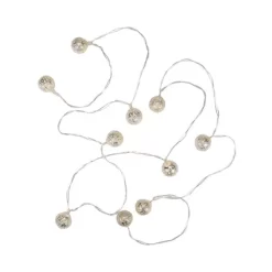 Northlight Battery Operated Metal Ball Christmas Lights - Warm White LED - 6.25' Clear Wire - 10ct -Christmas Decorations Store GUEST 1e573320 b7a9 4772 960c 7f59d94f5e4c