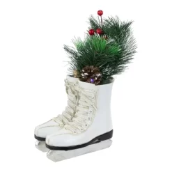 Northlight LED Lighted Ice Skates With Floral Arrangement Christmas Decoration - 12" -Christmas Decorations Store GUEST 1e7b7752 da3e 4742 ab25 b0773ed6201a