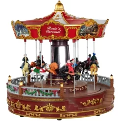 Northlight 14" LED Lighted Animated And Musical Carousel Christmas Decoration -Christmas Decorations Store GUEST 1ebce0b4 a068 40b5 bf50 d953df965802
