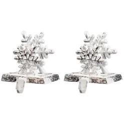 Northlight Double Snowflake Christmas Stocking Holders - 4.75" - Silver - Set Of 2 -Christmas Decorations Store GUEST 1f5c267b d1cc 4114 afa3 48faf2e2723d