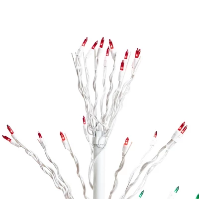 Northlight 4' Prelit Artificial Christmas Tree White Lighted Cascade Twig Outdoor Decoration - Multi-Color Lights 11 Northlight 4' Prelit Artificial Christmas Tree White Lighted Cascade Twig Outdoor Decoration - Multi-Color Lights - Image 9