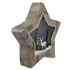 Northlight LED Lighted Star With Reindeer In The Woods Scene Christmas Decoration - 13.25" -Christmas Decorations Store GUEST 207c00b0 95f2 4ce0 a805 da47faf24a6f