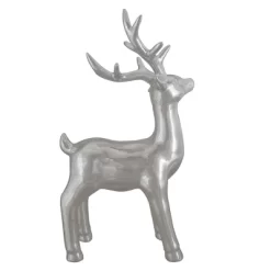 Northlight Shiny Ceramic Standing Reindeer Christmas Decoration - 14" - Silver -Christmas Decorations Store GUEST 20845f41 aff2 48bf b307 24aa7c9a6484