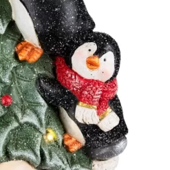 Northlight Lighted Gnome With Penguins Christmas Decoration -17" - Clear LED Lights -Christmas Decorations Store GUEST 20e299c8 dfc4 4354 a461 8347ffe88d74