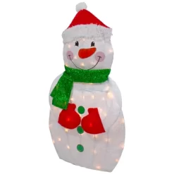 Northlight 32" Lighted 2D Chenille Snowman With Scarf Outdoor Christmas Decoration -Christmas Decorations Store GUEST 238b9a5e 4d9b 417e bbb9 a691ee36ca9d
