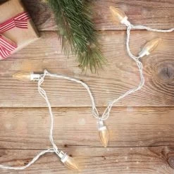Northlight LED C7 Christmas Lights - Warm White - 16' White Wire - 25ct -Christmas Decorations Store GUEST 24193c3b 4f00 4153 b83b 8eaa04192b7c