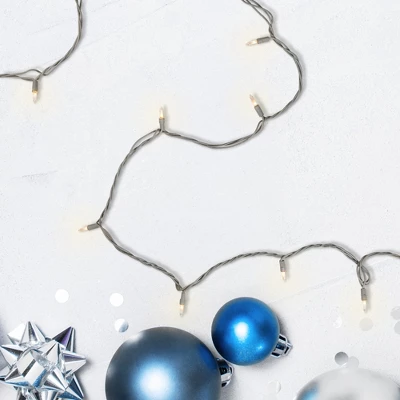 Northlight Mini Christmas Commercial Light Set - Clear - 60' - Gray Wire - 100ct 2 Northlight Mini Christmas Commercial Light Set - Clear - 60' - Gray Wire - 100ct