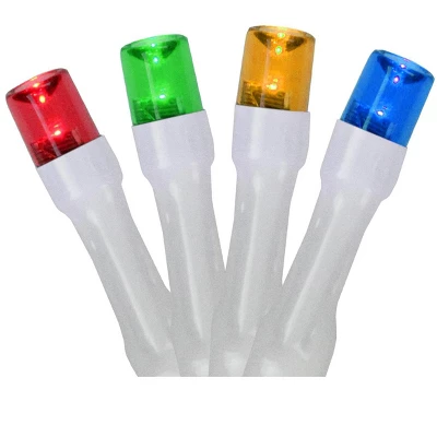 Northlight Battery Operated Wide Angle LED Christmas Lights - Multi-Color - 9.5' White Wire - 20ct 3 Northlight Battery Operated Wide Angle LED Christmas Lights - Multi-Color - 9.5' White Wire - 20ct