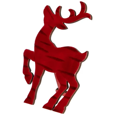 Northlight Glossy Standing Reindeer Christmas Decoration - 8" - Red 8 Northlight Glossy Standing Reindeer Christmas Decoration - 8" - Red - Image 6