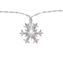 Northlight 10-Count LED Snowflake Christmas Fairy Lights, 4.25ft, Copper Wire -Christmas Decorations Store GUEST 25e0a438 9a9e 4274 a03d 7c1d6b99e87f