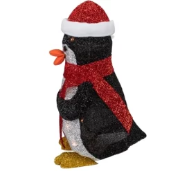 Northlight 19.5" White And Red Lighted Penguin With Santa Hat Outdoor Christmas Decoration -Christmas Decorations Store GUEST 27629f09 8830 419b 8535 39224f128010