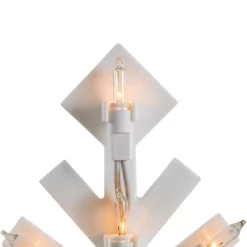 Northlight 15.5" White Lighted Snowflake Christmas Outdoor Window Silhouette -Christmas Decorations Store GUEST 27eb2fbb a736 4d24 8508 800949bf077d