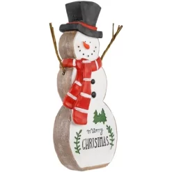 Northlight Wooden Snowman "Merry Christmas" Decoration - 8.5" -Christmas Decorations Store GUEST 292c908a 85e8 42f2 b608 f9154f683e0a