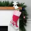 Northlight 20.5" Pink Embroidered Ice Skating Snowman And Christmas Tree Stocking -Christmas Decorations Store GUEST 299e657d ba8c 4b9d 8113 fb53e60b9a2f