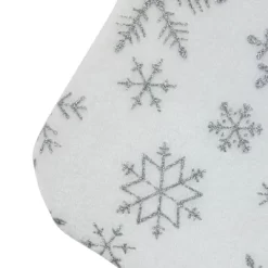 Northlight 19" White And Silver Snowflakes Christmas Stocking -Christmas Decorations Store GUEST 2b760118 855b 401b ab4c 114ef97d0efa
