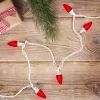 Northlight LED C7 Christmas Lights - Red - 16' White Wire - 25ct