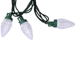 Northlight 100ct Pure White Faceted LED C9 Christmas Lights - 67ft Green Wire -Christmas Decorations Store GUEST 2bb62e81 0f7c 491d 9588 2746c83d3298