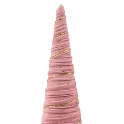 Northlight Twisted Cone Tree With Shiny Garland Christmas Decoration - 15.25" - Pink -Christmas Decorations Store GUEST 2d585c3a ac19 4e89 8e06 2a940d2d7467