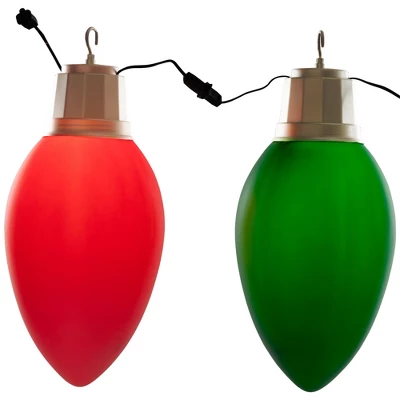 Northlight Lighted Blow Mold C7 Bulbs Christmas Decorations - 20" - Set Of 4 5 Northlight Lighted Blow Mold C7 Bulbs Christmas Decorations - 20" - Set Of 4 - Image 3