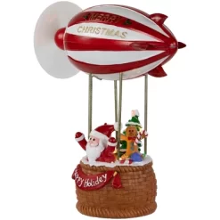 Northlight Musical And Animated Blimp And Santa Christmas Decoration - 8.5" - Red And White -Christmas Decorations Store GUEST 2fac62a4 261d 4bbc 9bb0 53ab016da8b7