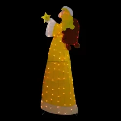 Northlight 72" Lighted 2D Yellow Chenille Angel Outdoor Christmas Decoration -Christmas Decorations Store GUEST 301a6ece e295 42a0 9dbf 33377a03afa6