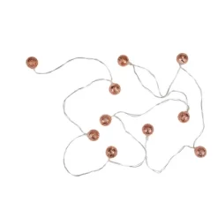 Northlight 10 B/O LED Warm White Rose Gold Metal Ball Christmas Lights - 6.25' Clear Wire -Christmas Decorations Store GUEST 311b2af2 173b 4e48 85c1 14a35f73bca9